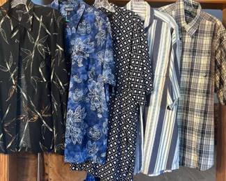 Eddie Bauer and more mens short sleeve button up shirts sizes XL and one XXXL including