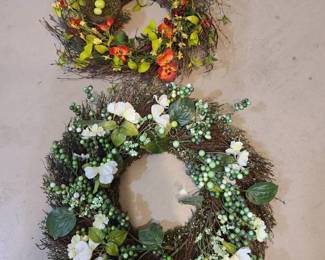 Two wreaths