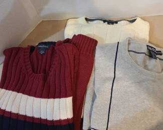 Three Nautica mens sweaters XL and XXL