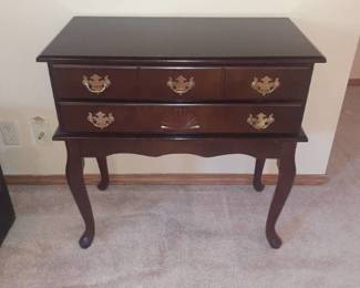 Accent table. With 2 drawers. 29 x 30 x 16. Located in basement