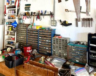 WorkBench Tools, Screws, Nails, Household Chemicals, etc