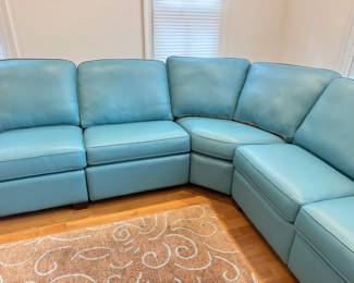 Teal Reclining Sectional	1500
