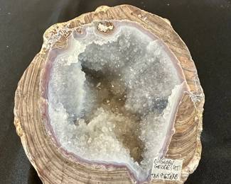 Cut Stone with Crystal Interior Dugway Gedde, UT