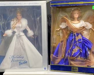 Holiday Angel Barbie and 2003 Holiday Visions Barbie