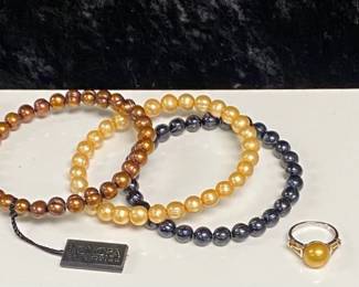 Honora Bracelet 3 and Yellow Stone Ring