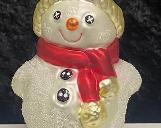 Vintage Christopher Radko Snowman Ornament