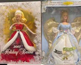 Angel Of Peace Barbie and 2007 Holiday Barbie