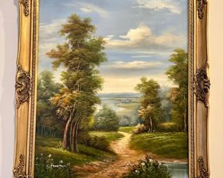 Landscape Giclee, Signed C. Freeman