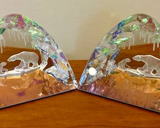 Polar Bears in Crystal Ice Cave 