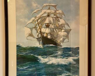 "Schooner," Montague Dawson Print