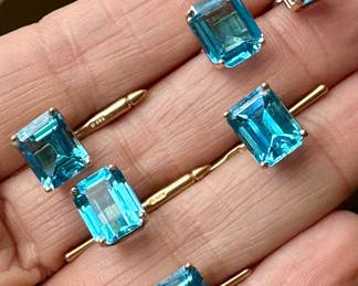 14K & Topaz Cufflinks