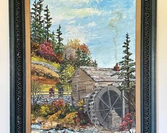 Oil on Canvas, Signed M. Hughes