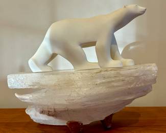 Polar Bear on Selenite