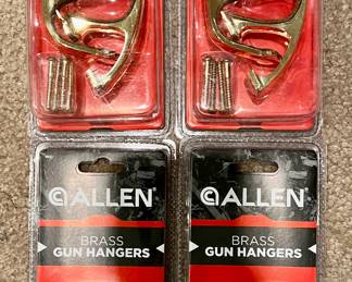 (4) New Allen Brass Gun Hangers