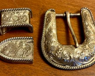 Vogt Sterling Silver Belt Pieces