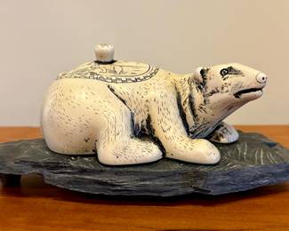 Polar Bear Trinket Box