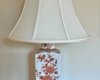 Asian Inspired Table Lamp (coral)
