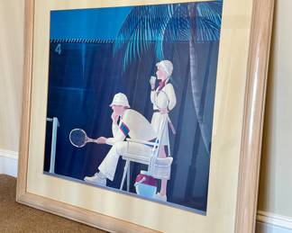 Framed Tennis Print
