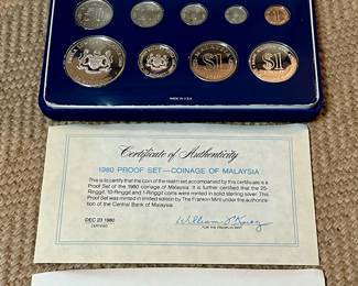 1980 Proof Set - Coinage of Malaysia