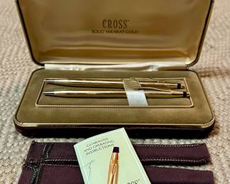 14K Cross Pen & Pencil Set