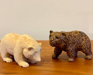 Carved Wood Bears
