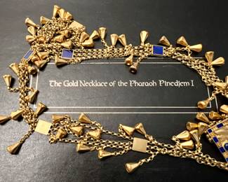 18K Gold Necklace of the Pharoah Pinediem I