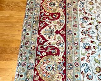 Area Rug (maroon, blue, tan) - 8' x 11'
