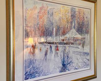 "1st Snow" Serigraph 236/350, Signed Joseph Dawley 