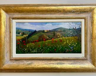 Oil on Board, Purchased in Tuscany