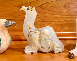 Carved Stone Bird, Camel & Elephant