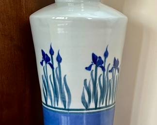 "Iris" Art Pottery Floor Vase