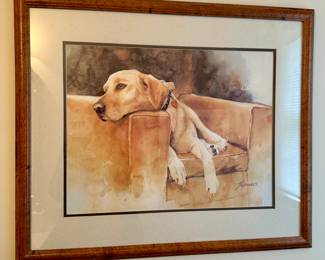 "Dog Tired" Framed Print