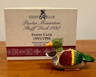 Steiff Pewter Miniature Duck