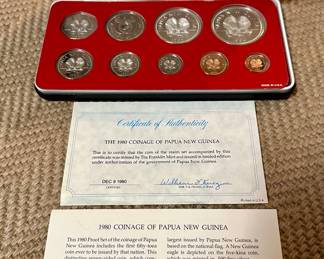 1980 Coinage of Papua New Guinea