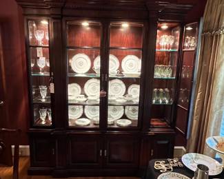 Stately Mahogany Federal Style Display Cabinet.  This would be great in a library as well. 