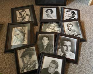 Framed pictures of old Hollywood