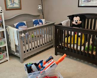 Two very nice baby cribs.