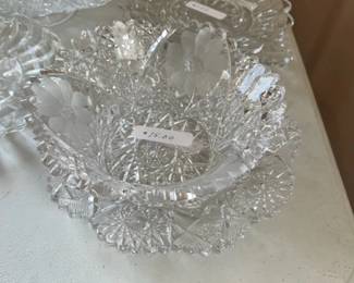 Cut glass ware