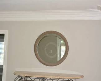 17. Contemporary Round Scaled Wall Mirror