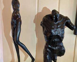 Charles Fach bronze sculptures