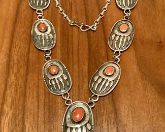 Sterling Native American necklace