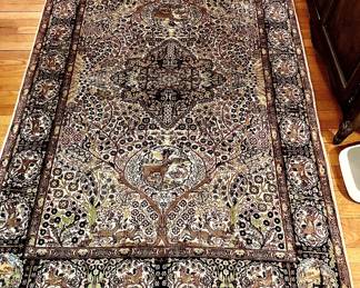 7x4.7 silk tabriz rug