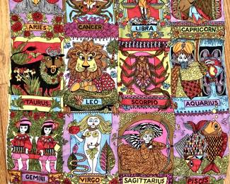 1970s zodiac scarf