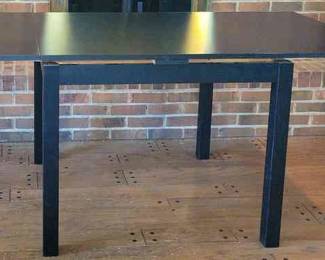 Large Black Ikea Table With Drop Leafs