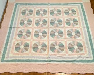 Pastel Colored Handmade Quilt