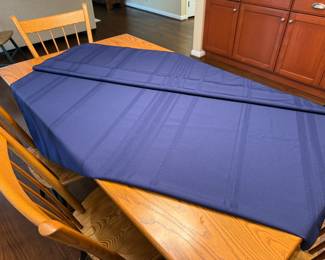 Navy blue tablecloth
