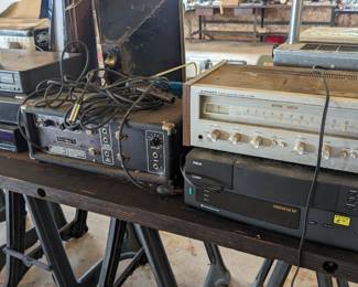 Vintage audio equipment: Sony, Pioneer, RCA, Panasonic, and more