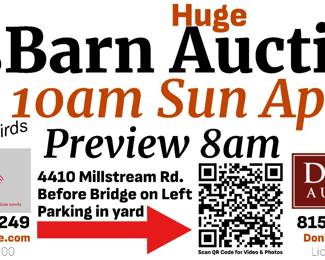 10am Sunday, April 28. Preview starts at 8am. Plenty of parking space.