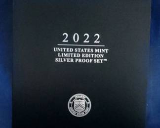 2022 US Silver LImited Proof Set OGP book