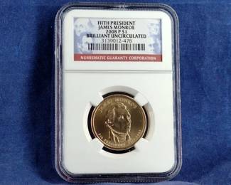 2008 P BU NGC Presidential Dollar Coin